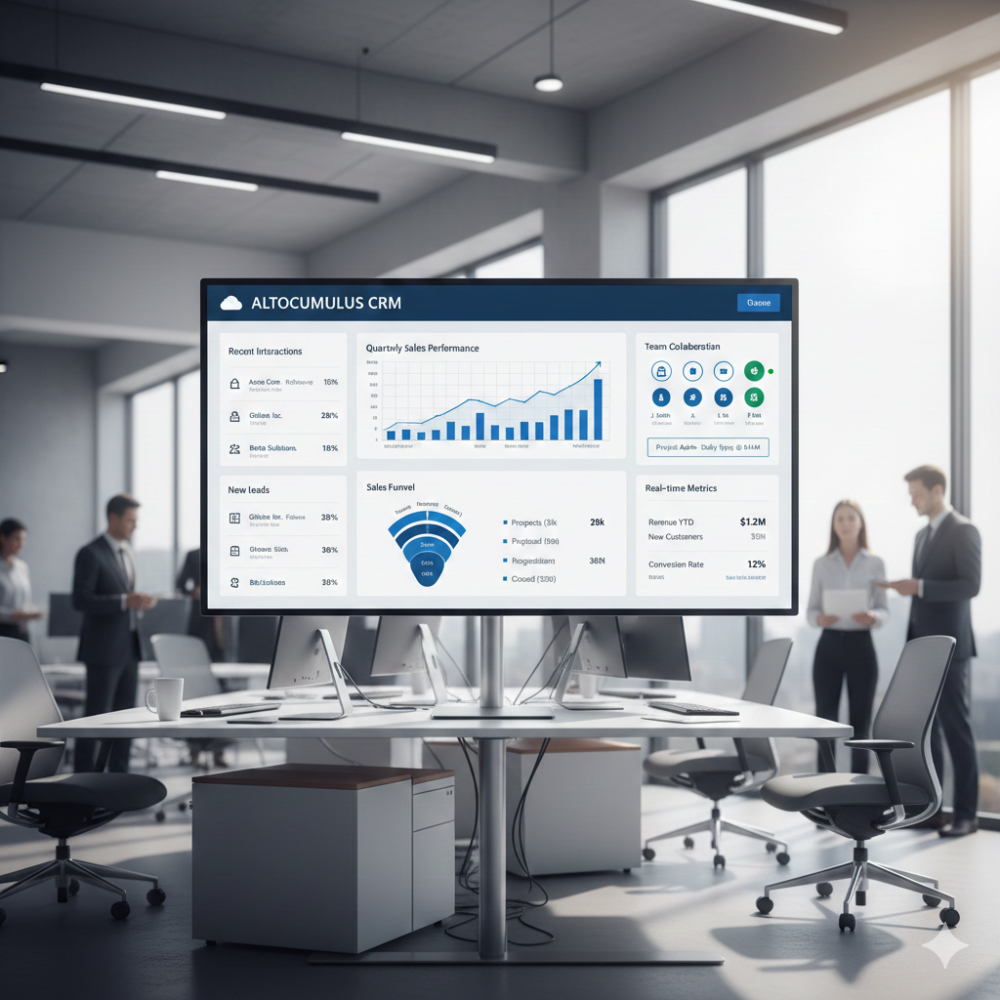 CRM dashboard preview